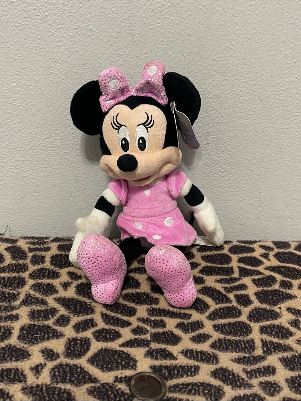 Disney 100 Small Minnie Mouse Plush Animal Pink Dress Collectible NWT Girls